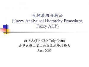 Fuzzy ahp excel
