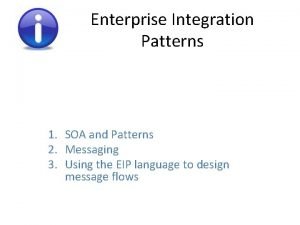 Enterprise architecture integration patterns