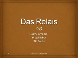 Relaisarten