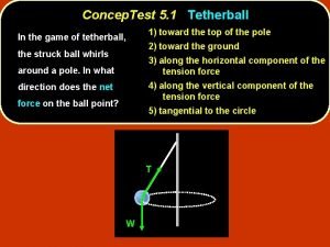 Concep Test 5 1 Tetherball In the game