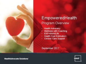 Empowered health and wellness