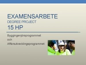 Planeringsrapport chalmers