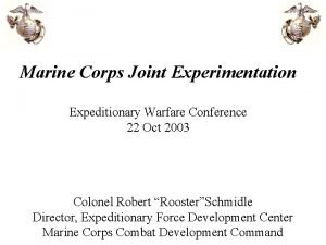 Expeditionary warfare conference