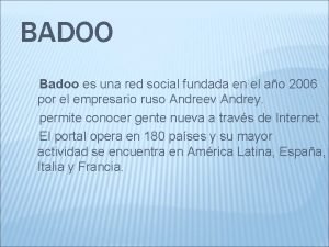 Red social badoo