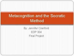 The socratic method