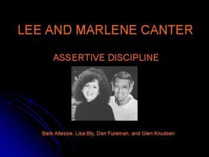 Lee and marlene canter