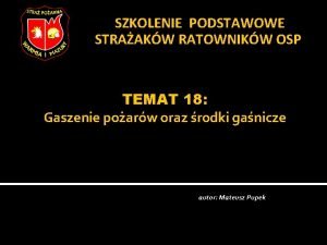 Rodzaje prądów gaśniczych