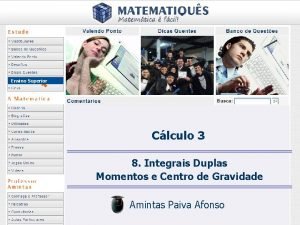 Ensino Superior Clculo 3 8 Integrais Duplas Momentos