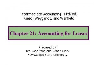 Intermediate Accounting 11 th ed Kieso Weygandt and