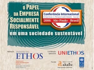 1 GESTO DE PROJETOS PARA A SUSTENTABILIDADE 2