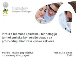 Piroliza plastike Piroliza plastike