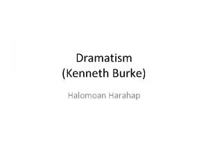 Dramatism kenneth burke