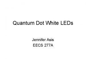 Quantum dot led