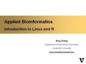 Linux bioinformatics