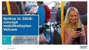 Syntus in 2018 concept mobiliteitsplan Veluwe 24 april