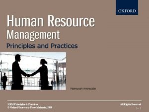 HRM Principles Practices Oxford University Press Malaysia 2008