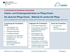 Pflege-charta präsentation