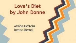 Love's diet analysis