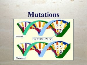 Any mistake or change in the dna sequence