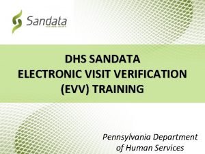 Electronic visit verification pennsylvania