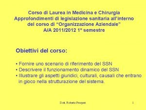 Corso di Laurea in Medicina e Chirurgia Approfondimenti