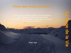 Passe une bonne journe Avec son La Page