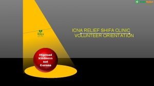 Shifa clinic volunteer