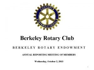 Berkeley rotary