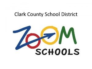 Clark County School District Nevada SB 504 Initiatives
