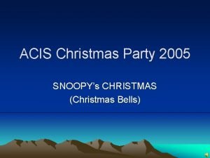 Christmas bells ringing through the land