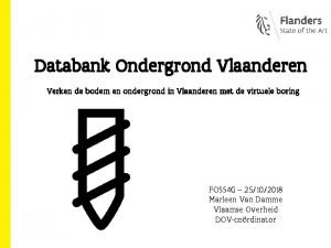 Databank ondergrond vlaanderen