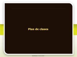 Plan de clases Matemticas I Plan de clases