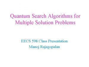 Grover's algorithm multiple solutions