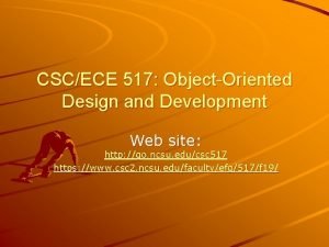 CSCECE 517 ObjectOriented Design and Development Web site