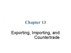 Pros and cons of countertrade