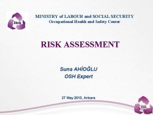 Working alone risk assessment example