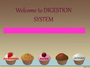 Welcome to DIGESTION SYSTEM LOADING KOMPETENSI MATERI LATIHAN