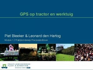 Gps systeem tractor
