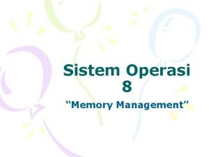 Manajemen memori sistem operasi Manajemen memori sistem operasi