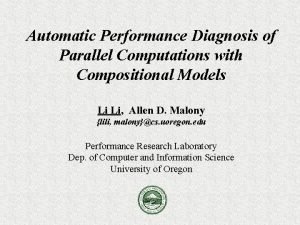 Performance diagnosis model