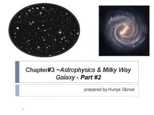 Chapter3 Astrophysics Milky Way Galaxy Part 2 prepared