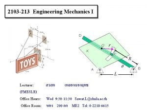 Mechanics Mechanics
