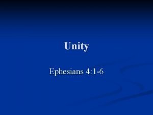 Unity Ephesians 4 1 6 What Is Unity