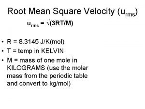 V=3rt/m V=3rt/m