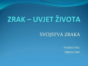 što je zrak