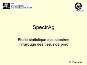 Spectr Ag Etude statistique des spectres infrarouge des