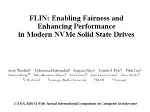 FLIN Enabling Fairness and Enhancing Performance in Modern