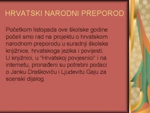 Hrvatski narodni preporod pravopis Hrvatski narodni preporod pravopis