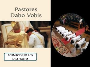 FORMACION DE LOS SACERDOTES EXHORATACION APOSTOLICA POSTSINODAL DE