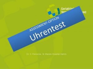 Uhrentest score